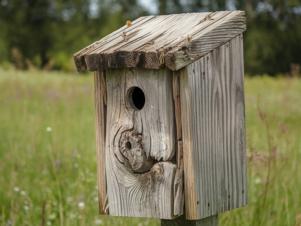 Ideen für selbstgemachte Vogelhäuschen aus Altholz